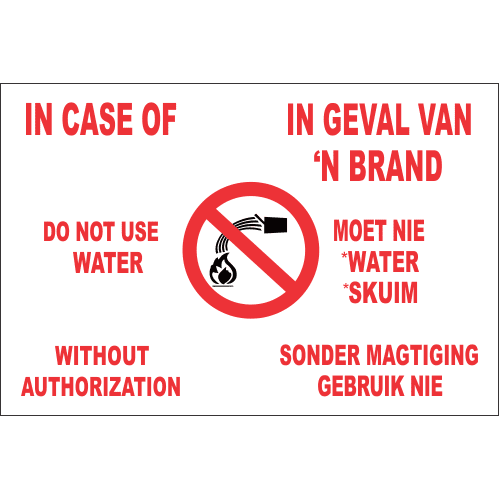 Fire Fighting Signs